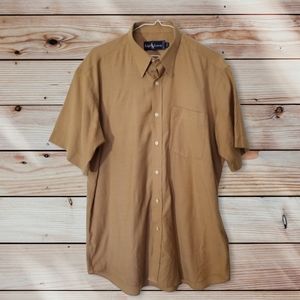 Ralph Lauren | Amber Brown Short Sleeve Shirt Sz L